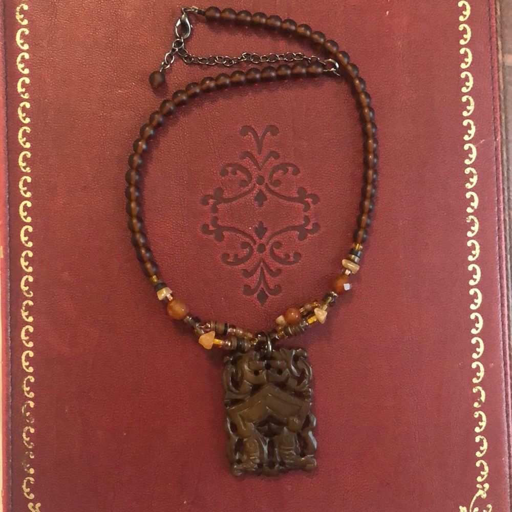 Indian brown necklace